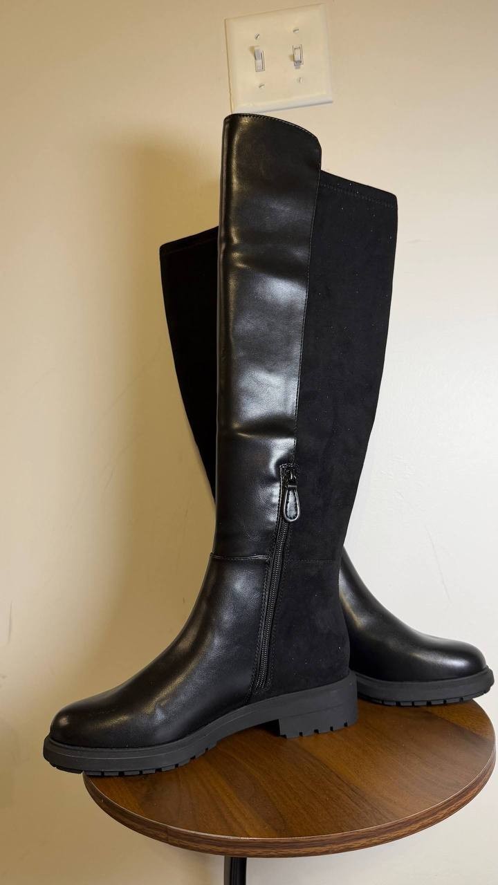 On 34th Neffi Almond‑Toe Over‑The‑Knee Boots Black 8M NWB MSRP $169.90