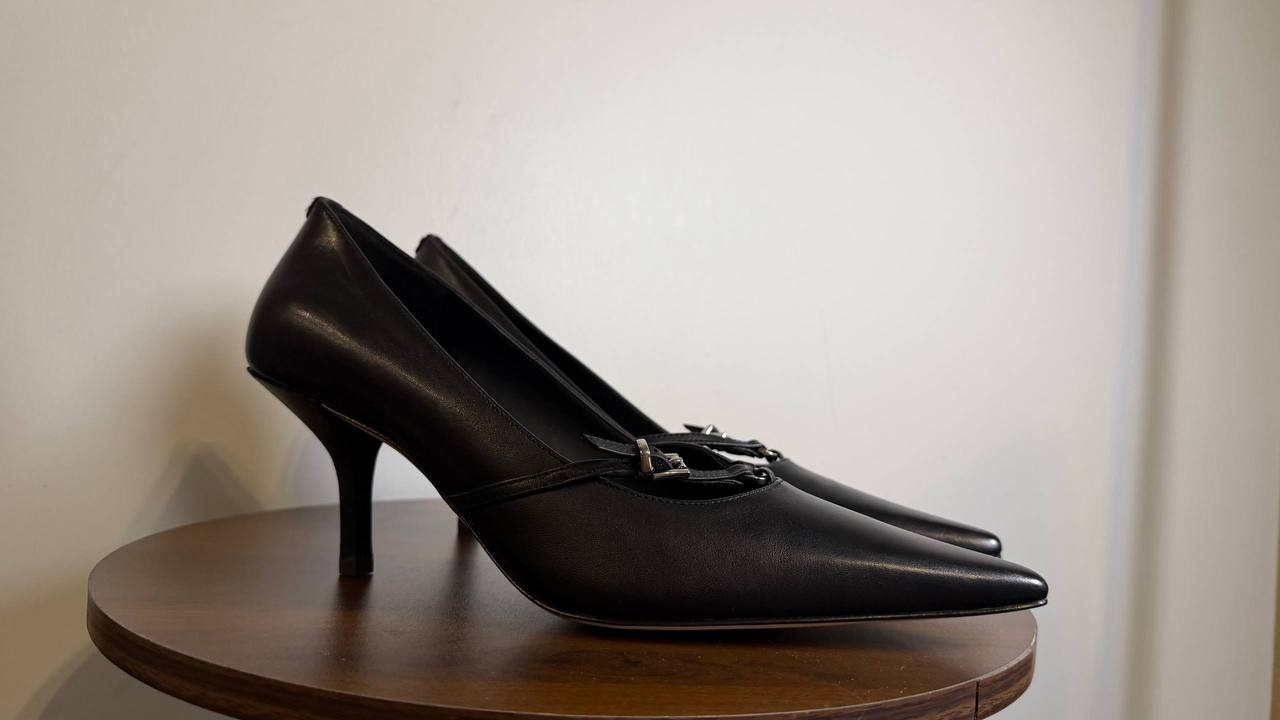 Michael Michael Kors Black Leather Pointed Toe Pumps Size 8.5M NIB MSRP $150