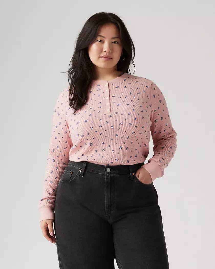 Levi’s “Jakob” Henley Top – Plus Size 2X – Pre‑Owned – $34.50