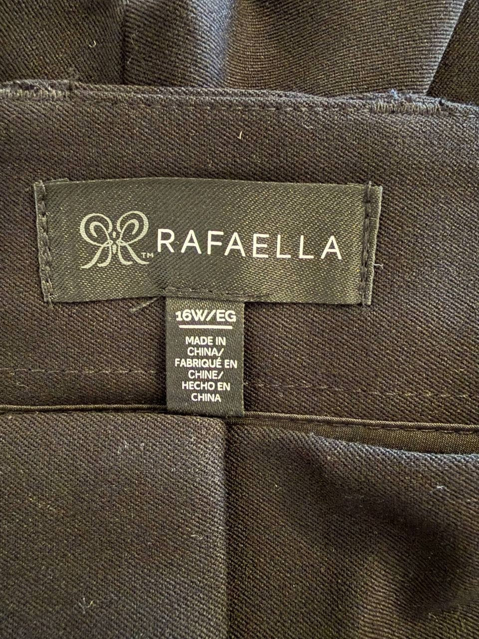 Rafaella Classic Fit Clean Straight‑Leg Ankle Pant – Size 16W – NWT – $89