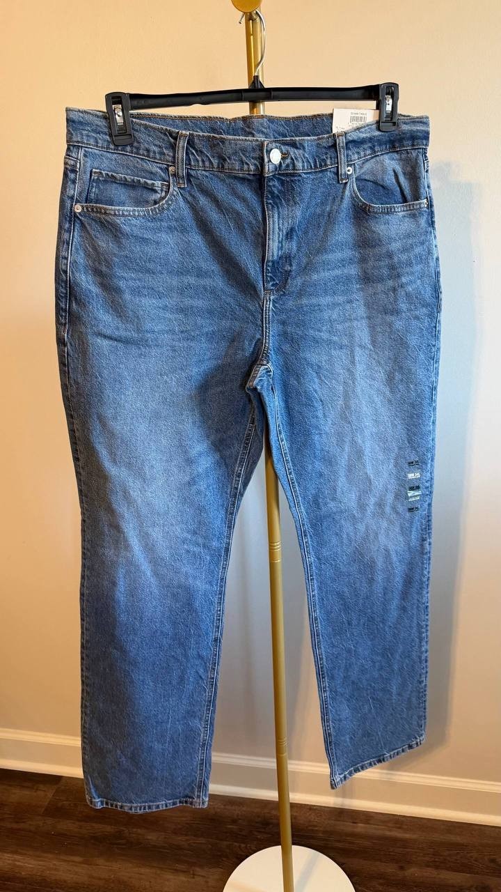 Mode of One Men’s Straight‑Fit Jeans Roosevelt 38W 34L $69.50 NWT