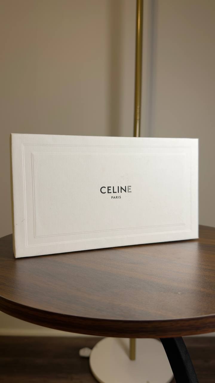 Celine  Metal  Triomphe  CL40281U  Gold/Green  Sunglasses  OS  NWT  $550