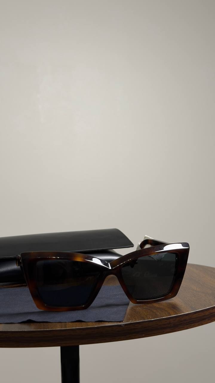 Saint  Laurent  Butterfly  Frame  Sunglasses  Tortoise  OS  NWT  $495