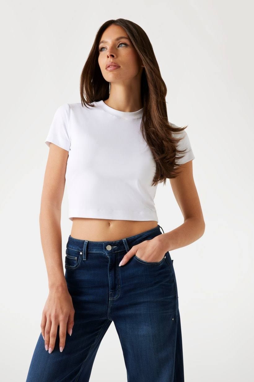 Guess Logo Tee White S NWOT
