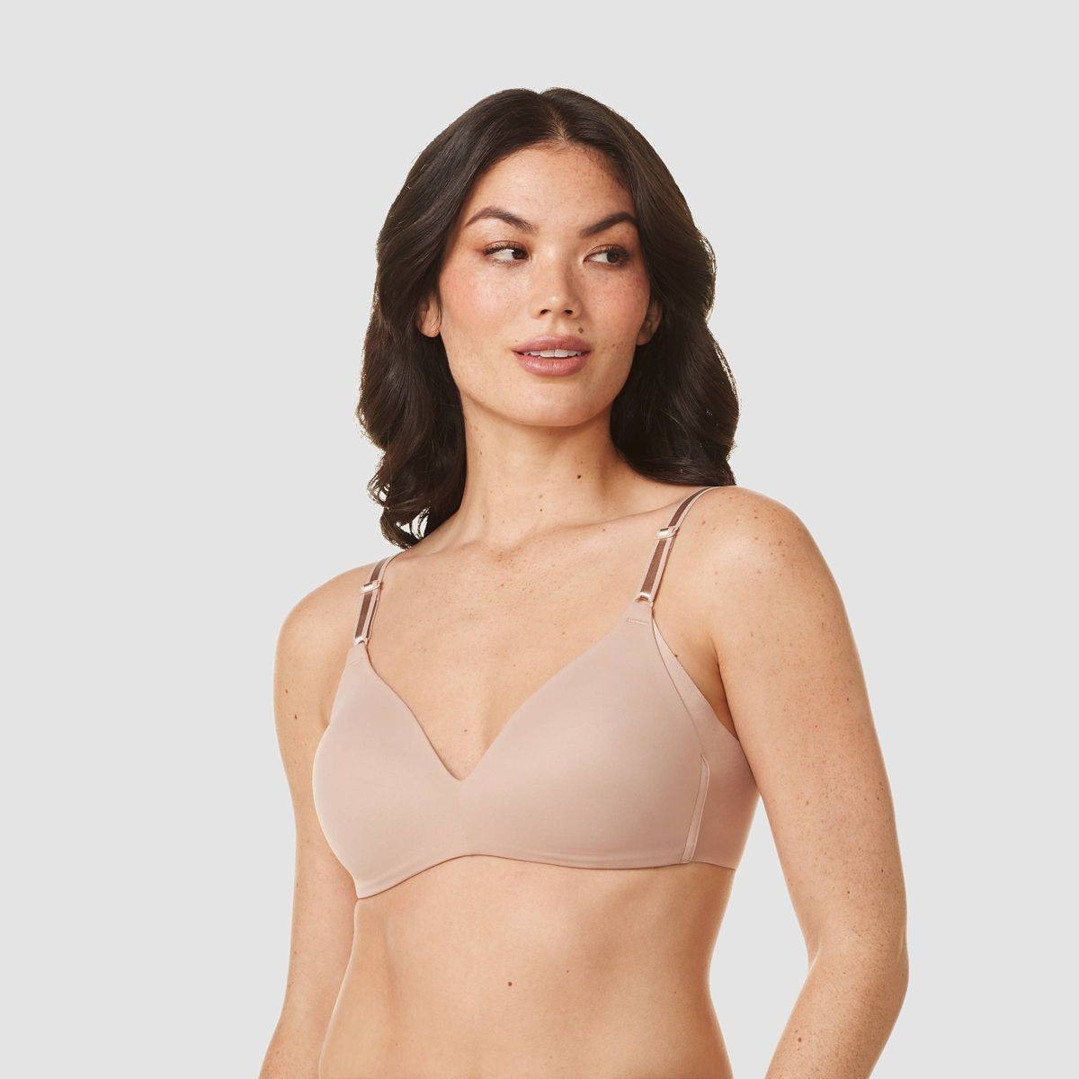 Warner’s No Side Effects Wire-Free Bra – Light Pink 34B