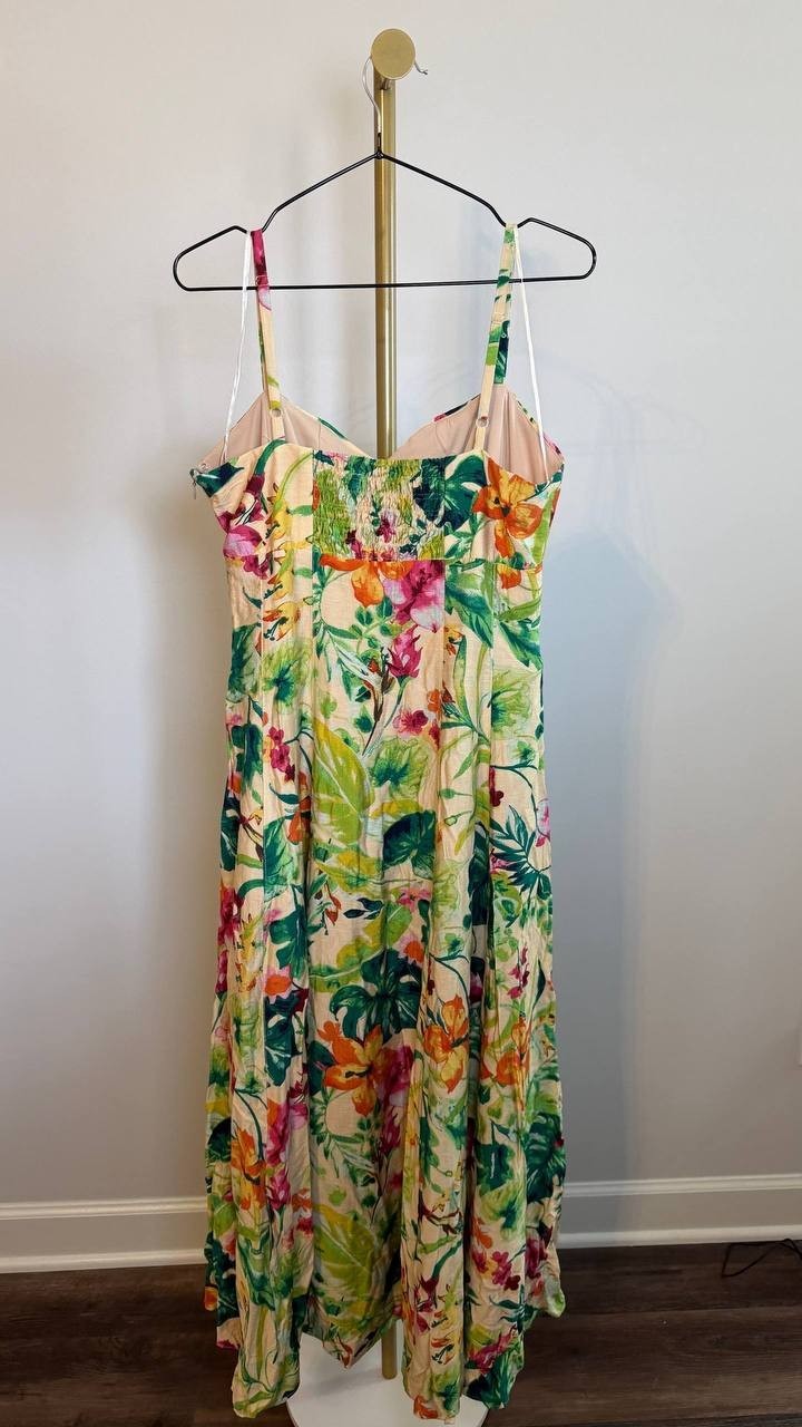 Taylor Printed Sweetheart Fit&Flare Midi Dress Floral Size10 NWOT $128