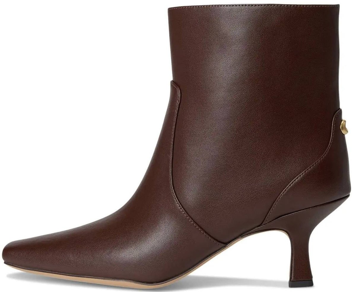 Coach Kitten Heel Booties Brown 8 B New $250.00
