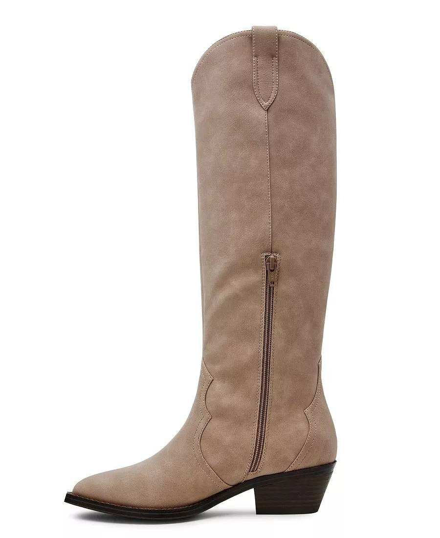 Dolce Vita Kit Boots 10 Dune Man‑Made Knee‑High Cowboy Pointed Toe NIB msrp$99