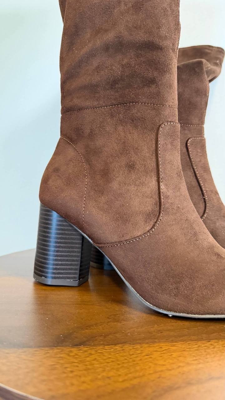 Style & Co Brysonn Boots 7M Dark Roast Microfiber Round Toe NIB msrp$89