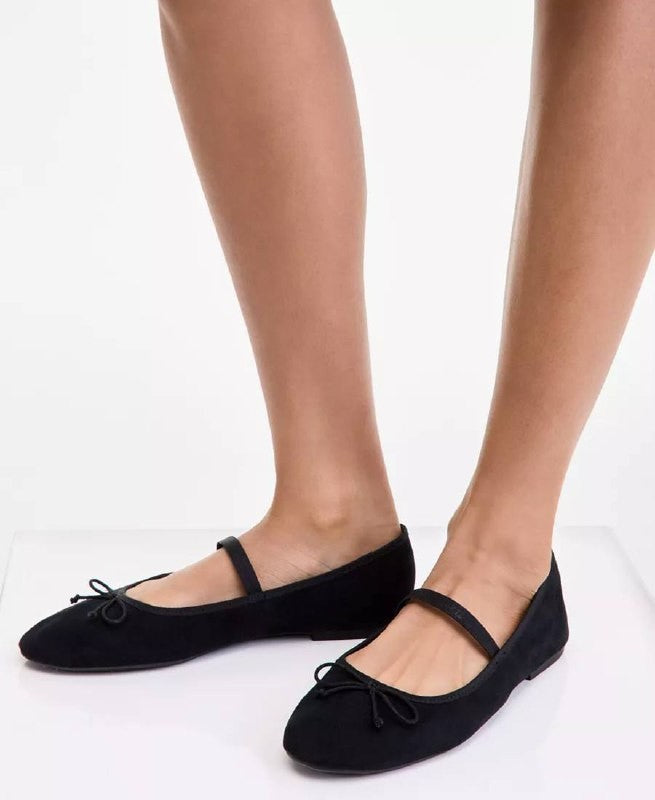 ON•34th Farrahh Flats 7M Black Fabric Sparkle Memory Foam NIB msrp$69.90