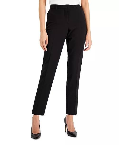 Tahari ASL Shannon Straight‑Leg Suit Pants Black 6 NWT $89