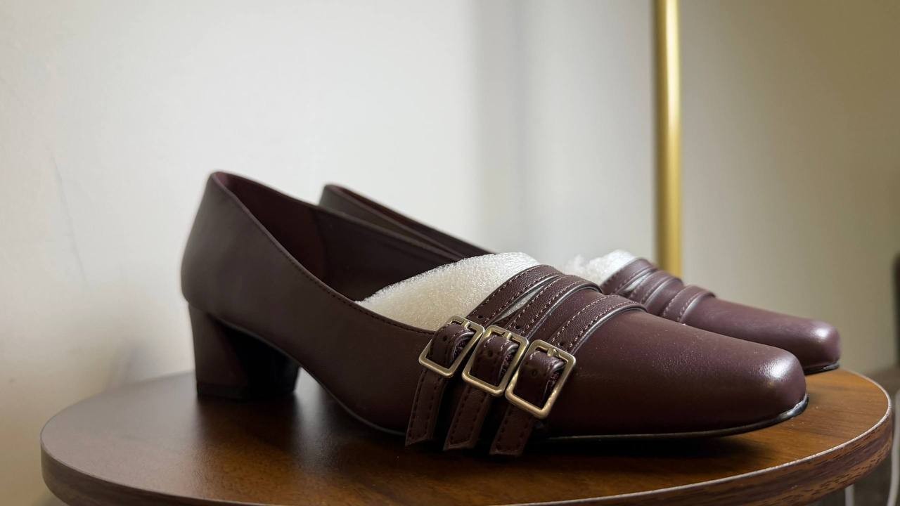 Easy Street Enya Pump Burgundy Square Toe Block Heel Women’s 8M NWB $74.99