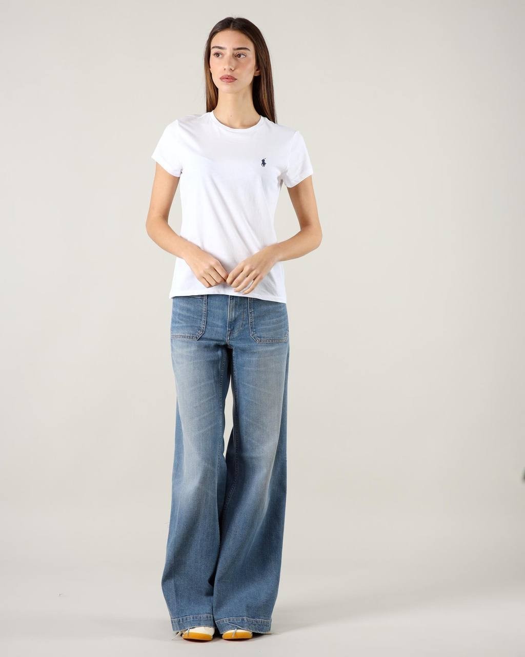 Polo Ralph Lauren Cotton T‑Shirt XXS White NWT $68