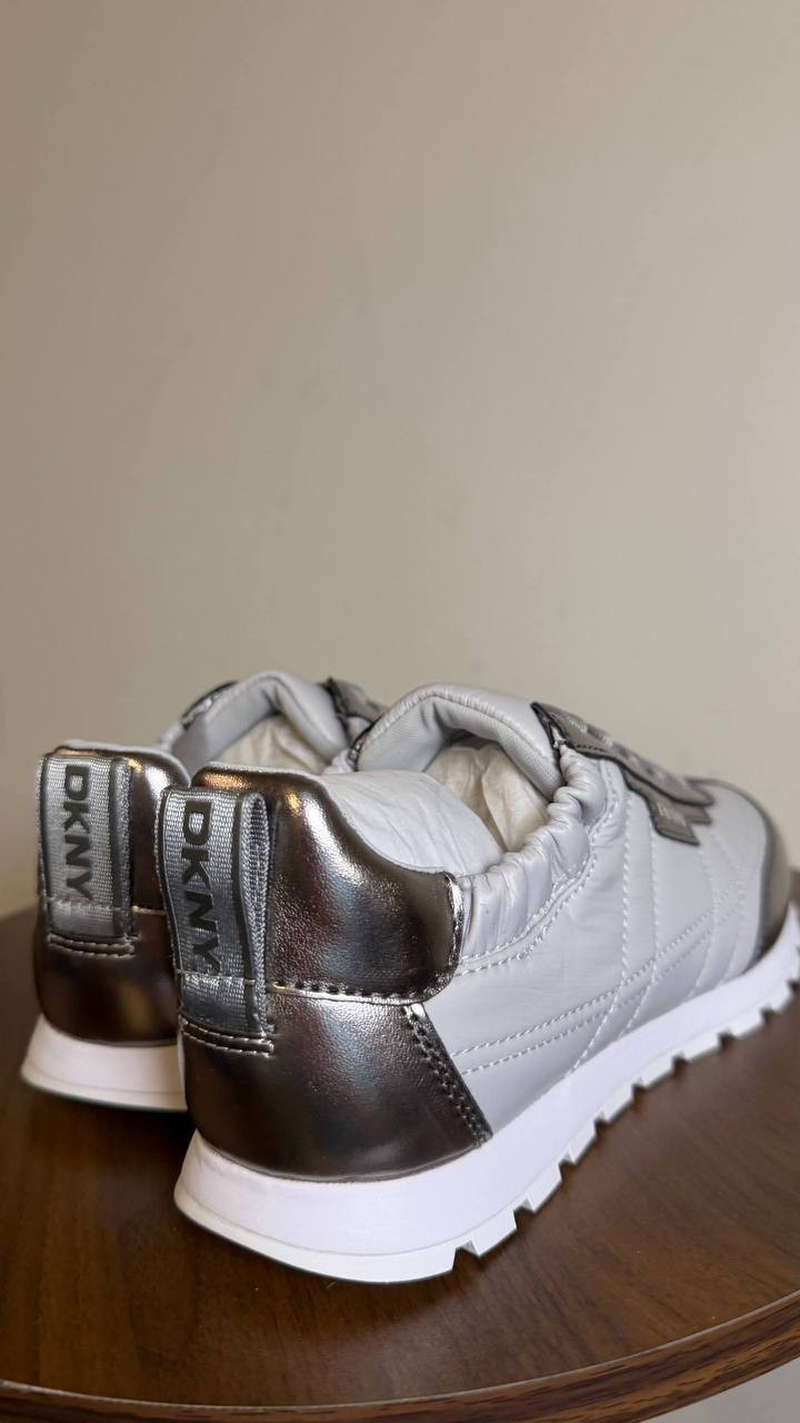 DKNY Nickel Synthetic Sneakers 6.5M NIB MSRP $109