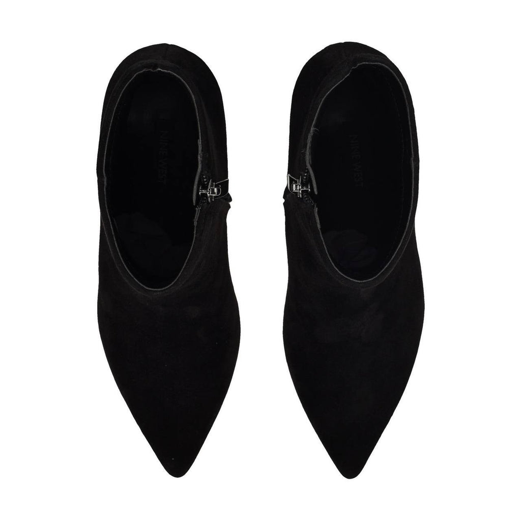 Nine West Black Suede Ankle Booties 11M New in Box MSRP $149