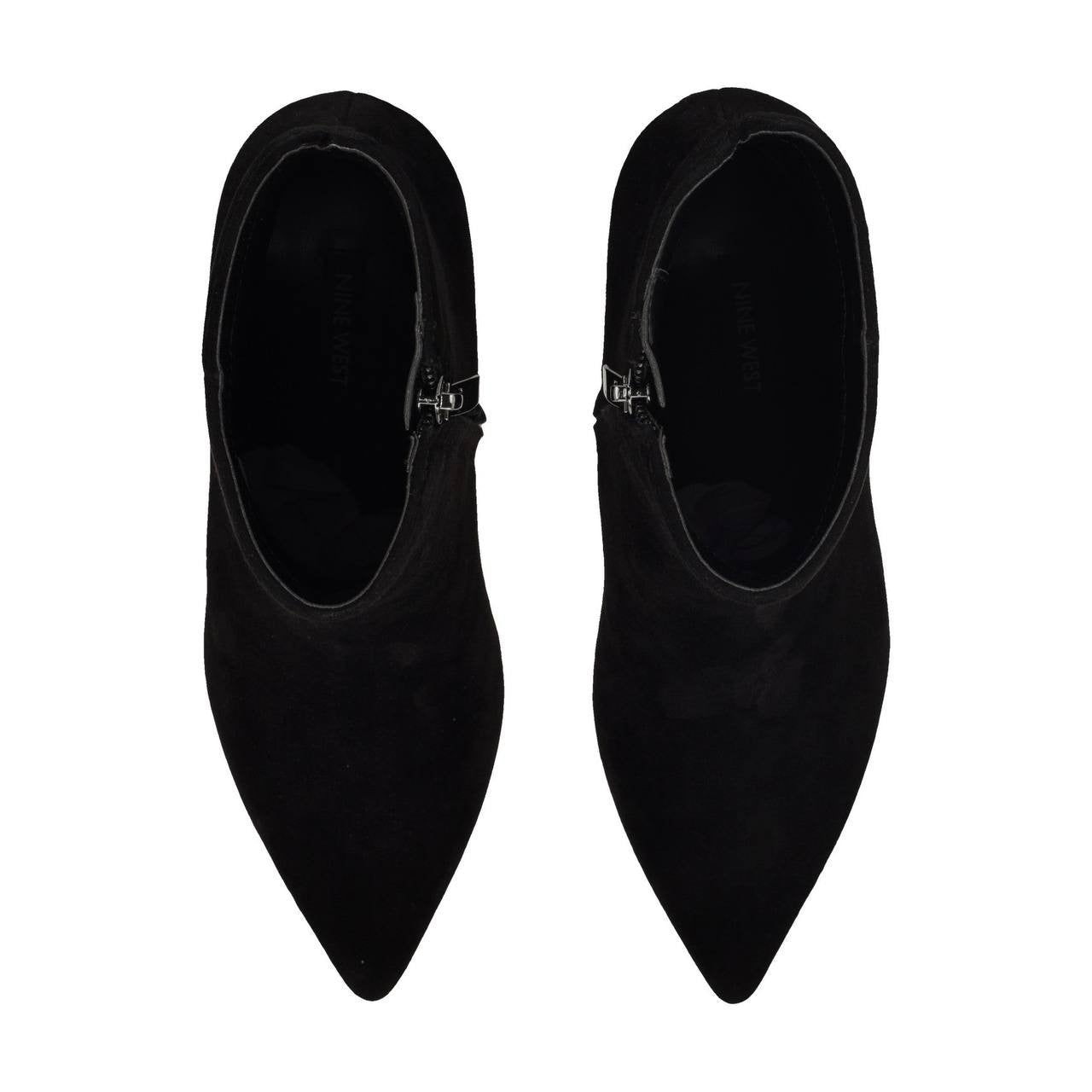Nine West Black Suede Ankle Booties 11M New in Box MSRP $149