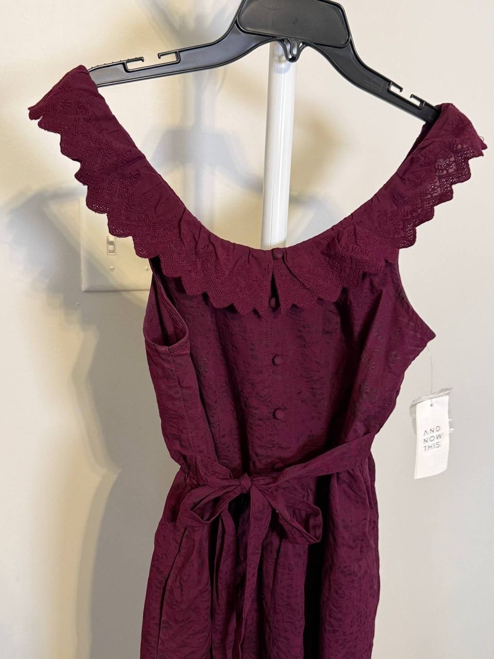 And Now This Petite Ruffled  Cotton  Maxi Dress – Size PET/PET– NWT – $69.50