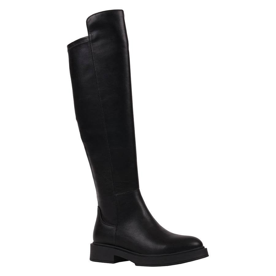 Ayla Black Wedge Boots – Size 9.5 – Vegan Leather – NIB