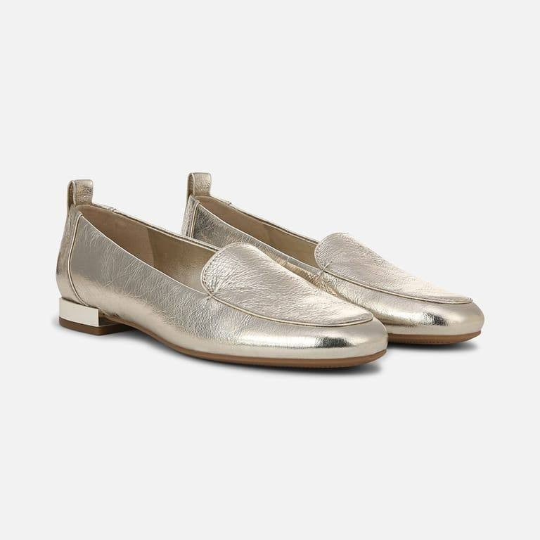 Naturalizer Jordyn Loafer Champagne 7.5W Leather Comfort Slip‑On $125 NWOB