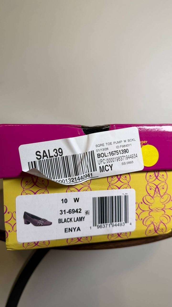 Easy Street Women’s Block Heel Pumps 10W Black Textile – New in Box– MSRP $74.99