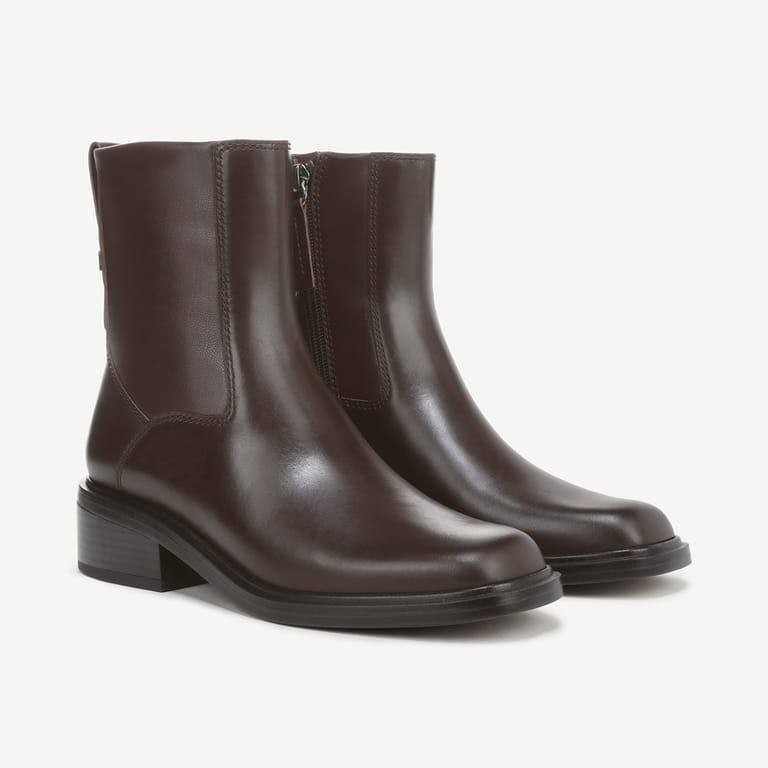 Franco Sarto Gracely Ankle Boot Brown Leather Women’s 8.5M NWB $175