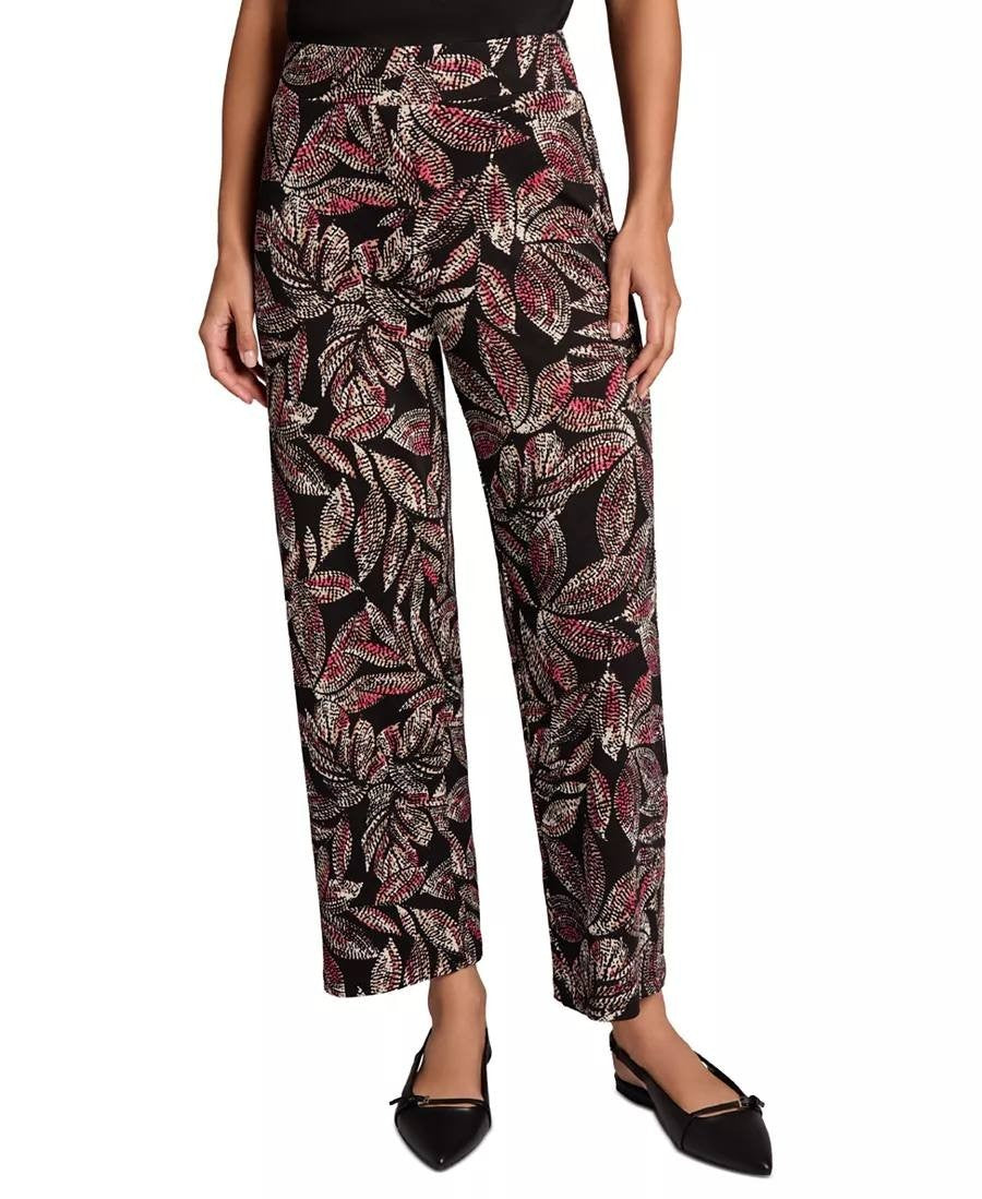 Jones New York Petite Wide‑Leg Pants Black Multicolor PXL NWOT msrp$79.50