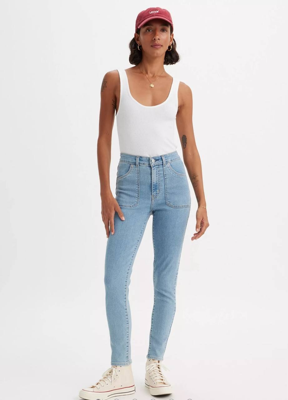 Levi's Women's 721 High-Rise Skinny Utility Jeans – Light Wash, Size 29