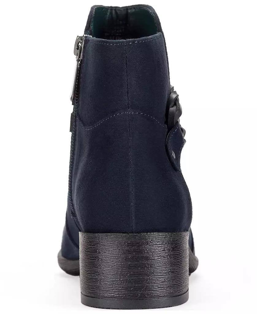 Style&Co Indus Blue Microfiber Block Heel Booties 7.5M NIB MSRP $79.90