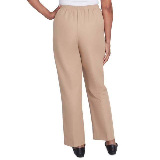 Alfred Dunner Women’s Classics Average Length Pant Tan 8P $39.50 NWT