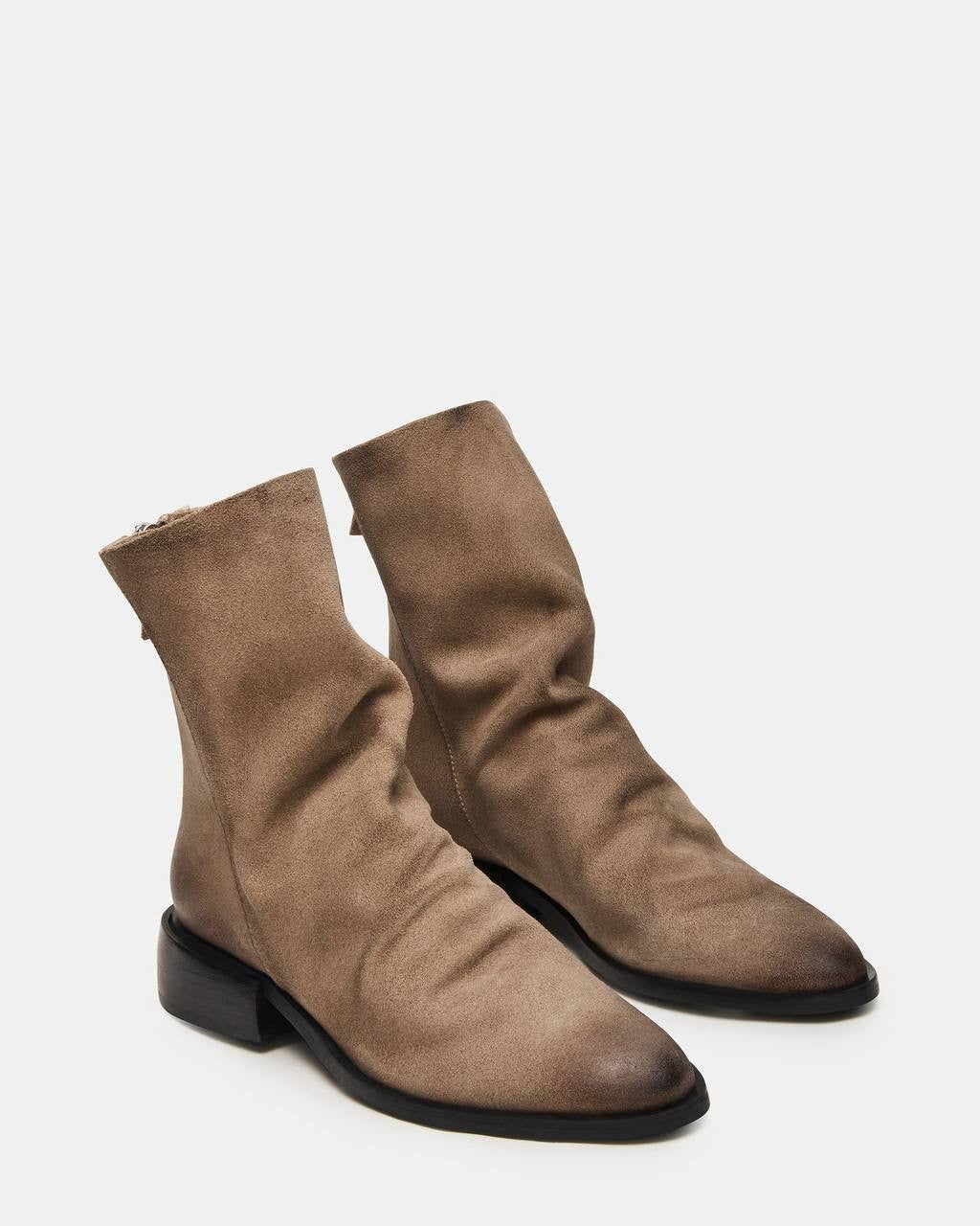 Steve Madden Nexie Taupe Suede Pointed Toe Ankle Boots Women’s 6.5 NWB $159.95