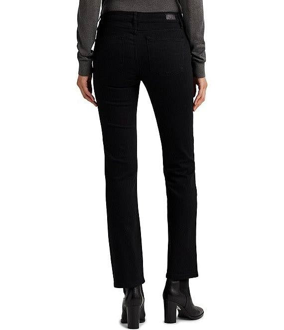 Lauren Ralph Lauren Premier Shape Memory Straight Leg Jeans Black 4x32 NWT $125