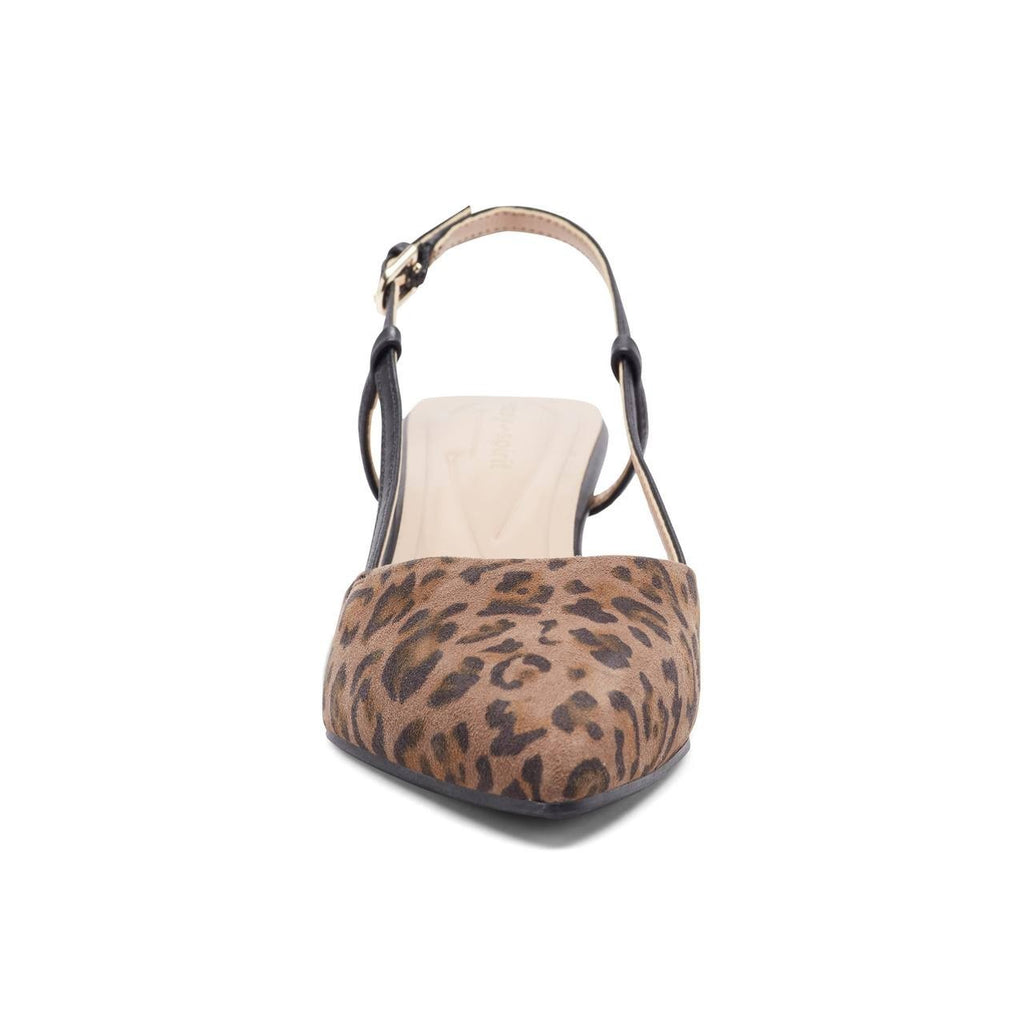 Easy Spirit Leopard Leather Slingback Pumps 9.5M New w/o Box MSRP $109