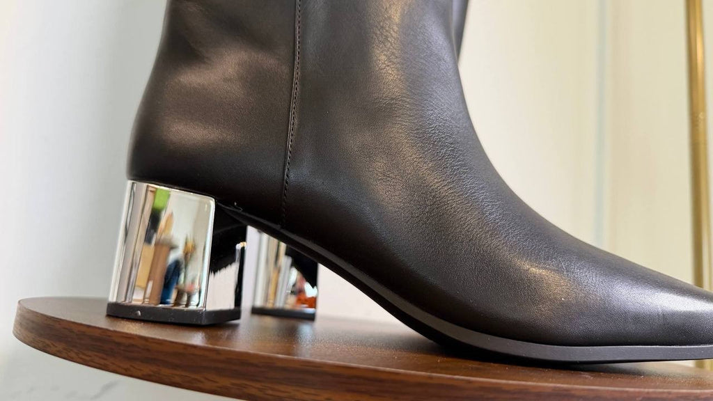 Michael Michael Kors Black Leather Tall Boots 10W New in Box MSRP $275