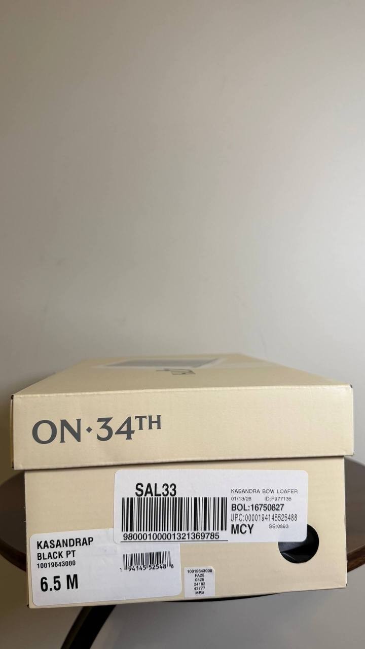 On•34th Women’s Bow Loafers 6.5M Black Man-Made – New in Box MSRP $69.90