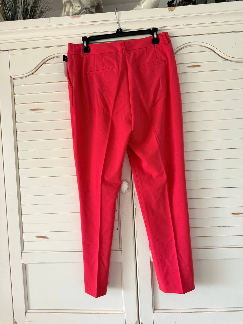 Tahari ASL Classic Ankle Pants Size 8 NWT Red Mid Rise for Office Casual Wear