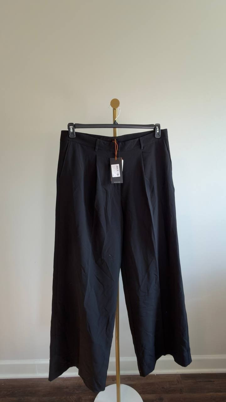 BOSS TIWI Tailored Trousers Black Size 14 NWT $149