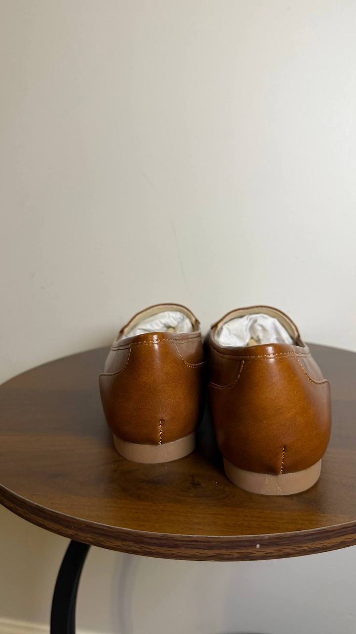 Journee Cognac Ballet Flats 7WD NIB MSRP $79