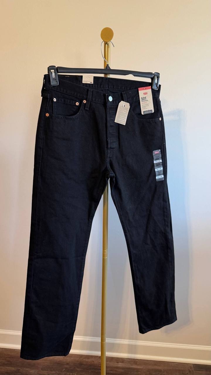 Levi’s 501 Original Men’s Jeans Black 32x30 $84.95 NWT
