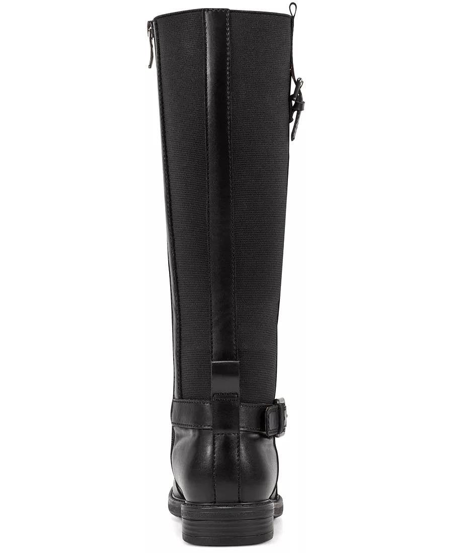 Easy Spirit Jackie Boots 8.5M Black Leather Tall Riding Buckle NIB msrp$199
