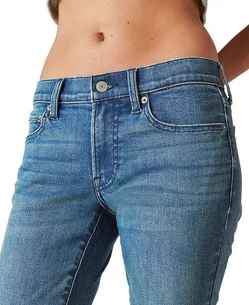 Lucky Brand Sweet Crop Straight Cuffed Jeans Women Gemini Wash Size 4 NWT