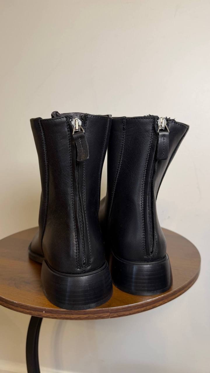Steve Madden Nexie Black Leather Pointed Toe Ankle Boots Women’s 9 NWB $159.95