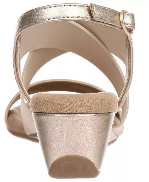 Style&Co Wedge Sandals Platino Man-Made Size 5M New in Box MSRP $59.90