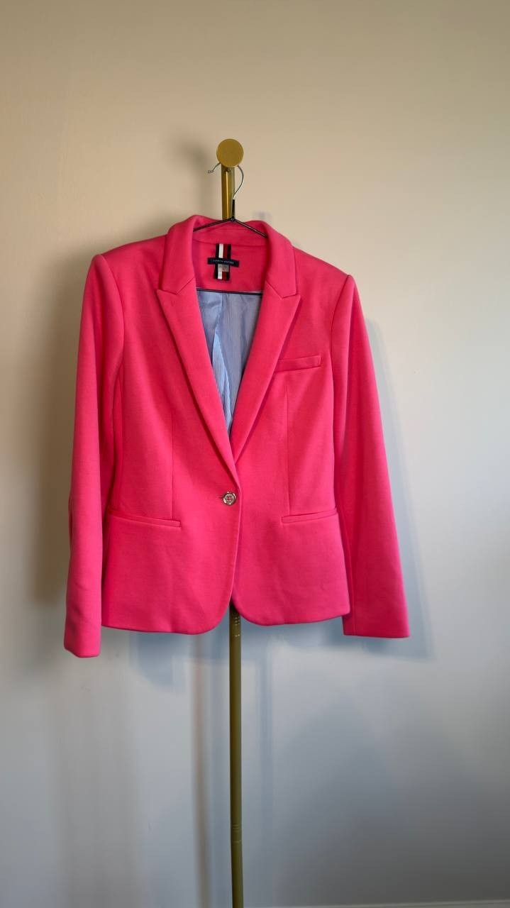 Tommy Hilfiger Single Button Business Blazer Pink 10 NWOT $139