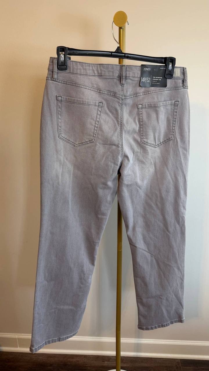 Jones New York Women’s Stretch Denim Lexington Jeans Slater Size14P/32 MSRP$69,5