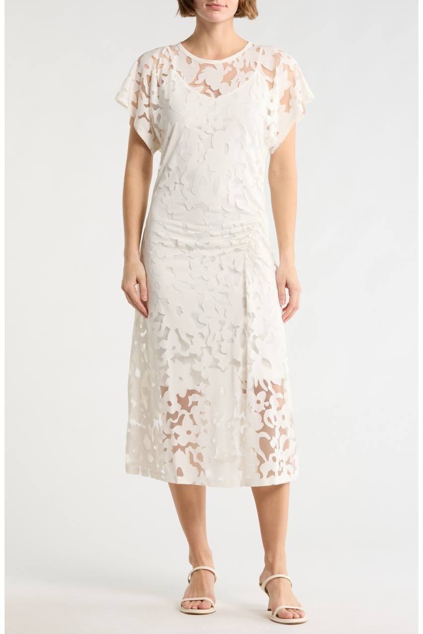 BOSS EBUNA Dress White L NWOT $229