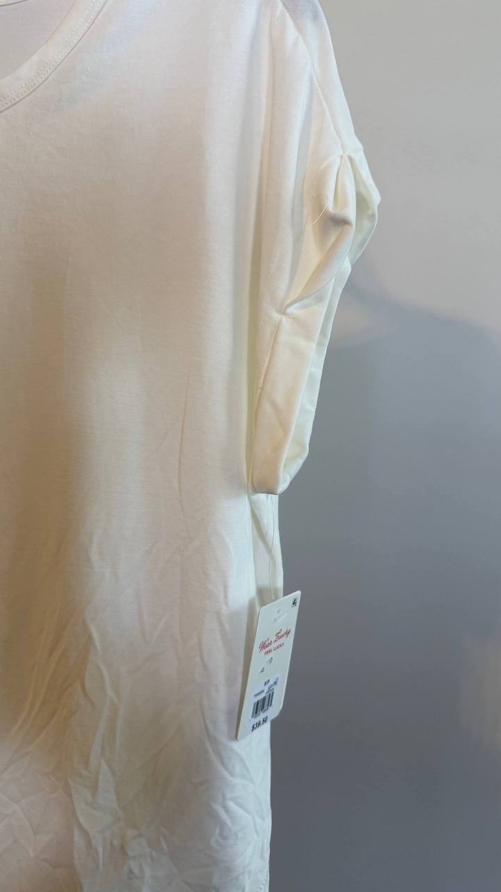 Lucky Brand Sandwash Dolman T-Shirt White Size S/P NWT $39.50