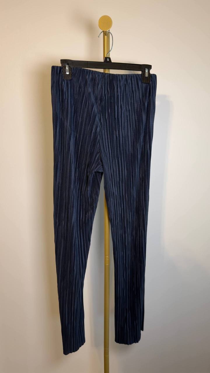Calvin Klein Plissé Pull‑On Pant Sky Captain S NWT $99