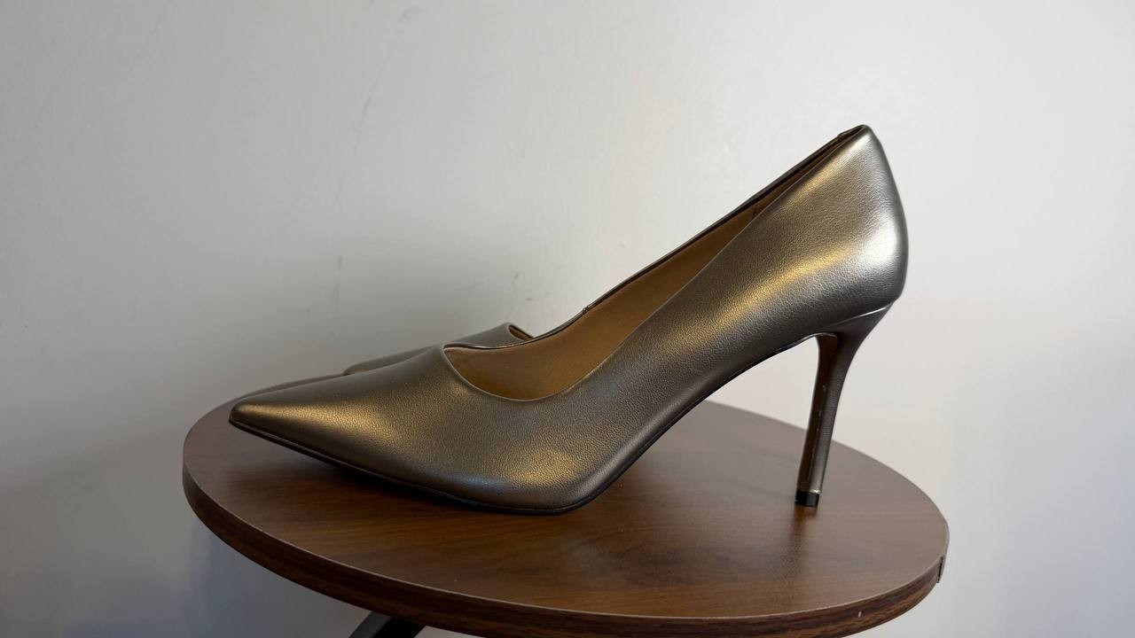 Journee Collection Venus Pumps 12M Pewter Pointed Toe Stiletto NIB msrp$93