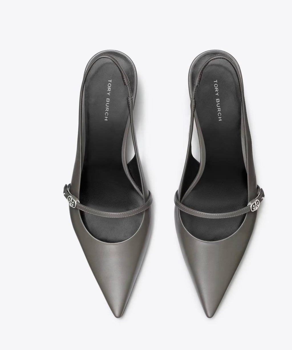 Tory  Burch  Mary  Janes  Dark  Grigio  7  New  $325