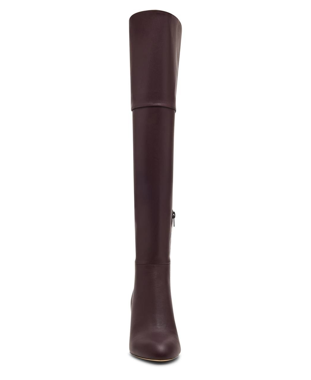 Madden Girl Decode Over‑The‑Knee Dress Boots Burgundy 9 Man‑Made $110 NWB